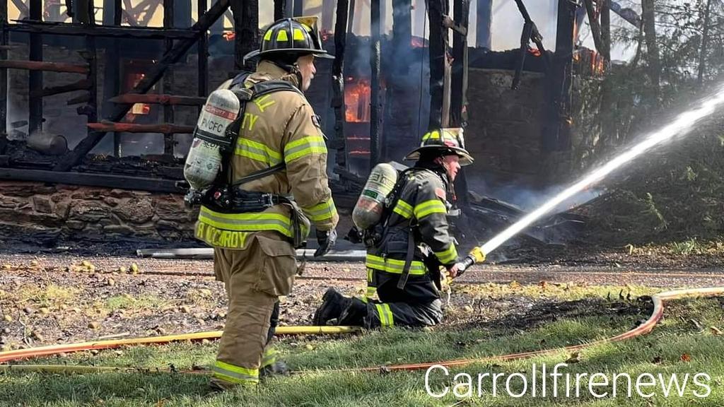 Barn fire on 10/7/2022 Leppo Rd